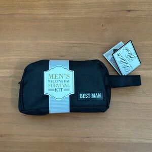 Lillian Rose Best Man Wedding Day Mini Emergency, Survival bag, black, NWT